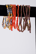 Hand-beaded anklets - Chaînes de cheville perlées