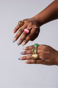 Bronze and silver rings