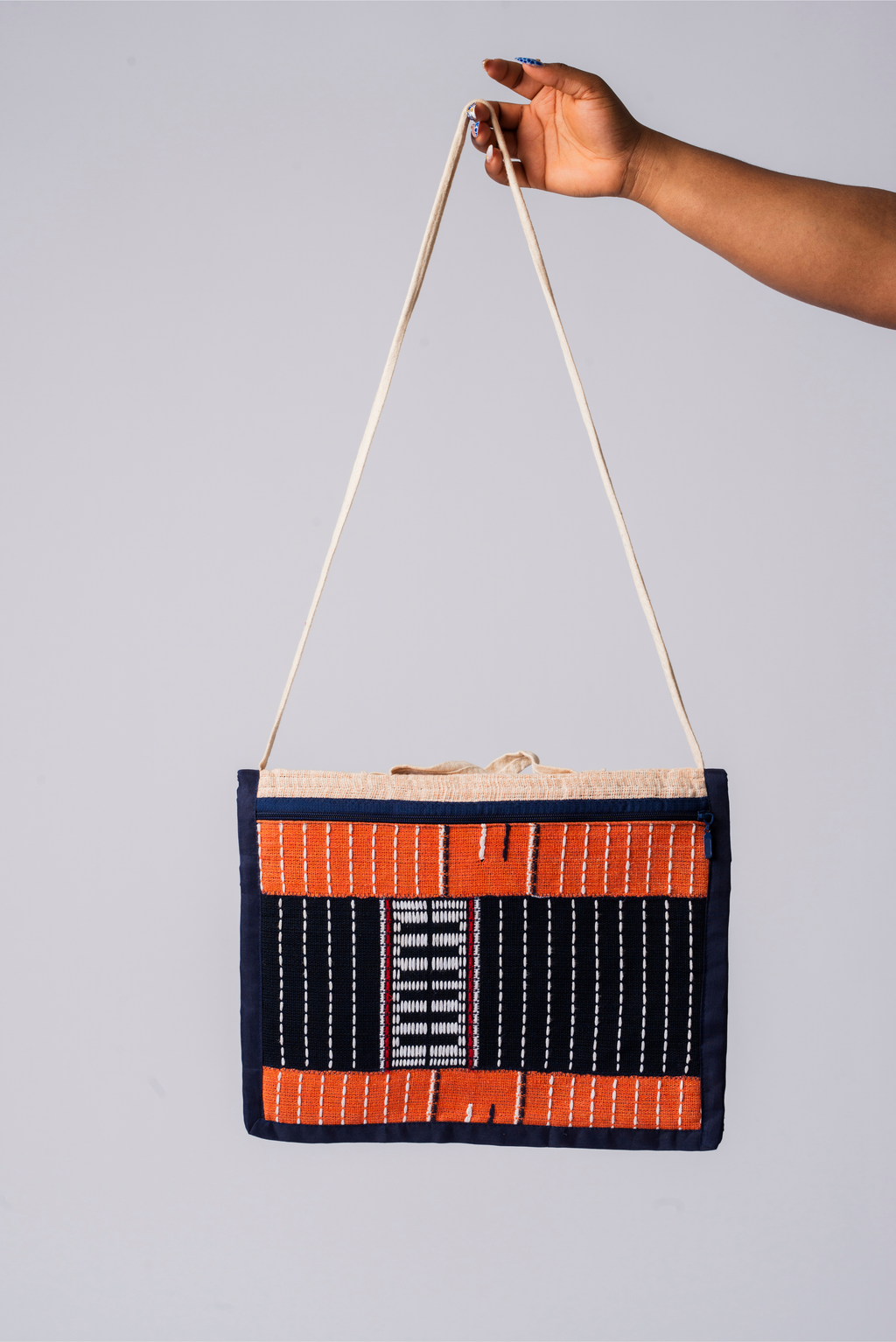 Handwoven laptop work bag - Sac de travail et pour ordinateur