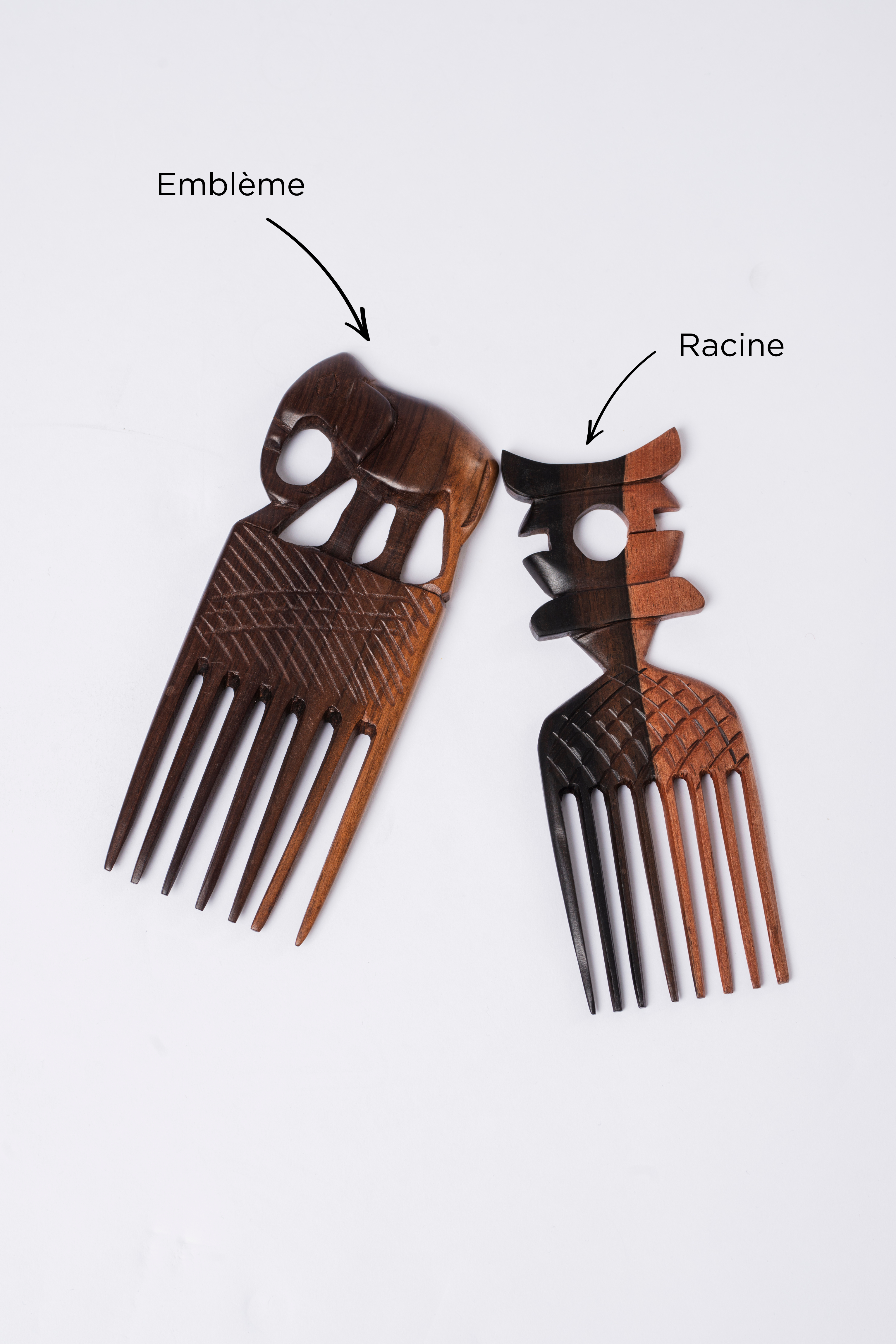 Wooden afro pick - Peigne à cheveux afro